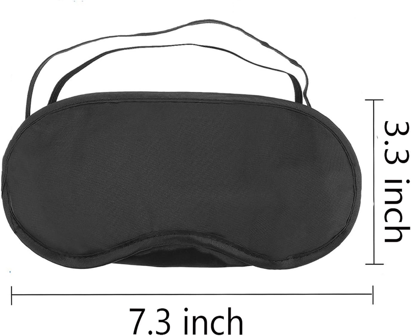12 Pcs Eye Mask Sleep Blindfold with Nose Pad and Elastic Strap for Travel Sleep, Game Sleeping, Black - Image 3