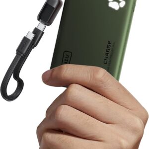 INIU Portable Charger, Ultra Slim 10000mAh 45W PD Power Bank, Fast Charging Mini Battery Pack, Travel Trip Accessories Ship Essentials for College Students Travelers Teen Boys Girls, Green