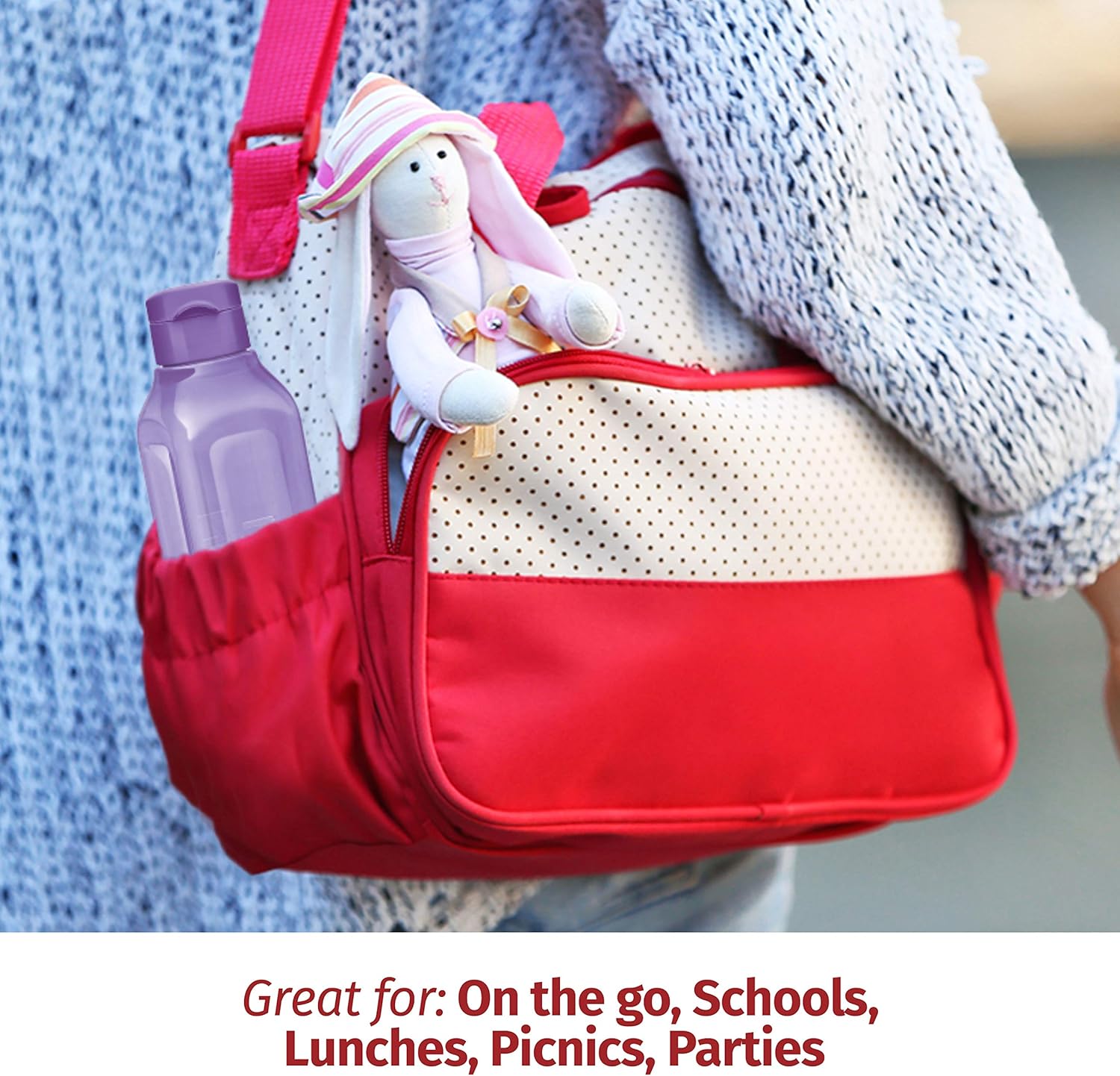 MILTON Sports Water Bottle Square Juice Box 4 Set 17 oz. Great for Juices Milk Smoothies Plastic Wide-Mouth Reusable Leak Proof Drink Bottle/Carton for School Bags Lunch Boxes Gym Flip Lid -BPA Free - Image 3