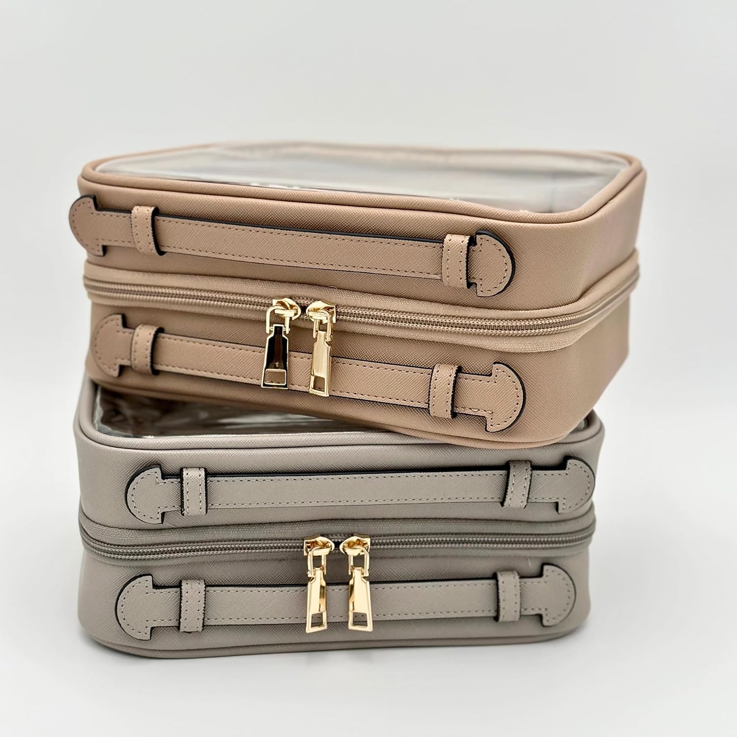 JAZD Clear Makeup Bag Toiletry Bag for Women Cosmetic Case Large Capacity Travel Make Up Bag Organizer Transparent Storage Compartment TSA Approved - Image 8