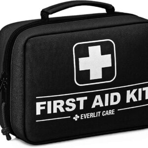 380 Pcs First Aid Kit All-Purpose Medical Essential Kit for Cuts, Scrapes, Burns, Emergency Preparedness | for Home, Office, Car, Travel, Camping, Outdoor (Black)