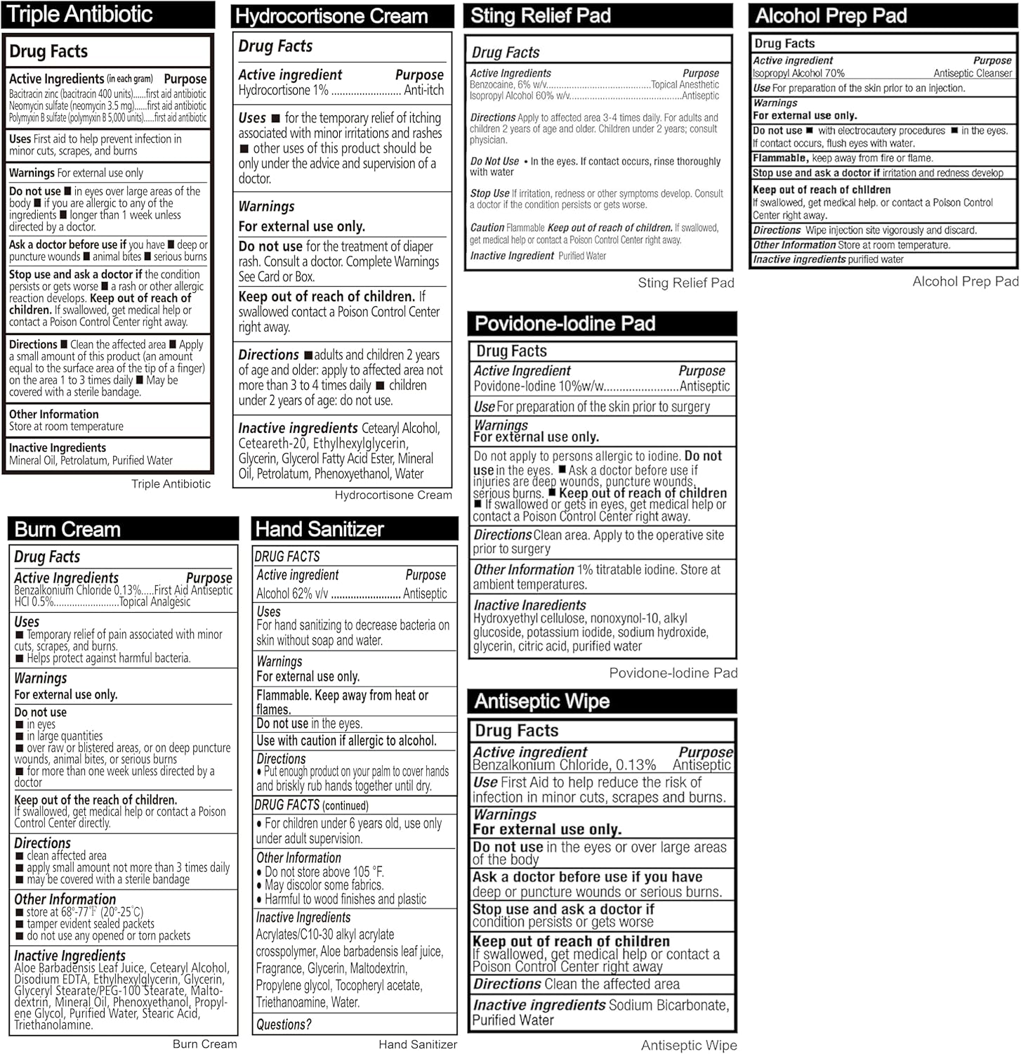 General Medi First Aid Kit - 150 Pieces Small Compact First Aid Kit Bag - Includes Instant Cold Pack, Emergency Blanket for Travel, Home, Office, Vehicle, Camping - Image 9
