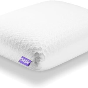 Purple Harmony Anywhere Pillow - Travel/On-The-Go, Hex Grid & Talalay Latex Core - No Pressure Support, Stays Cool, Compact & Lightweight for Easy Travel