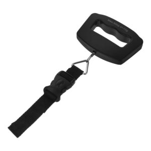 Portable Rechargeable Luggage Scale with Large Handle and Webbing Hook, Digital LCD Display Suitcase Weight Scale for Travel and Bag Weighing