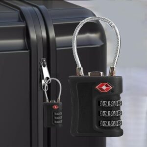 TSA Approved Travel Luggage Locks, Resettable Combination Inspection Indicator
