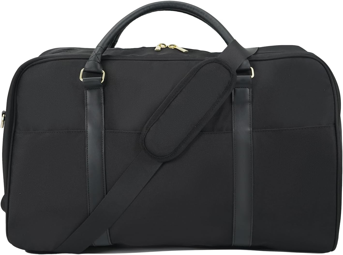 Travel Duffle Bag for Women & Men - Weekender Overnight Bag, Large Carry-On Gym Bag, Sports Duffel, Hospital Bag, Yoga Tote,Work Bag & Trolley Sleeve (Black) - Image 2