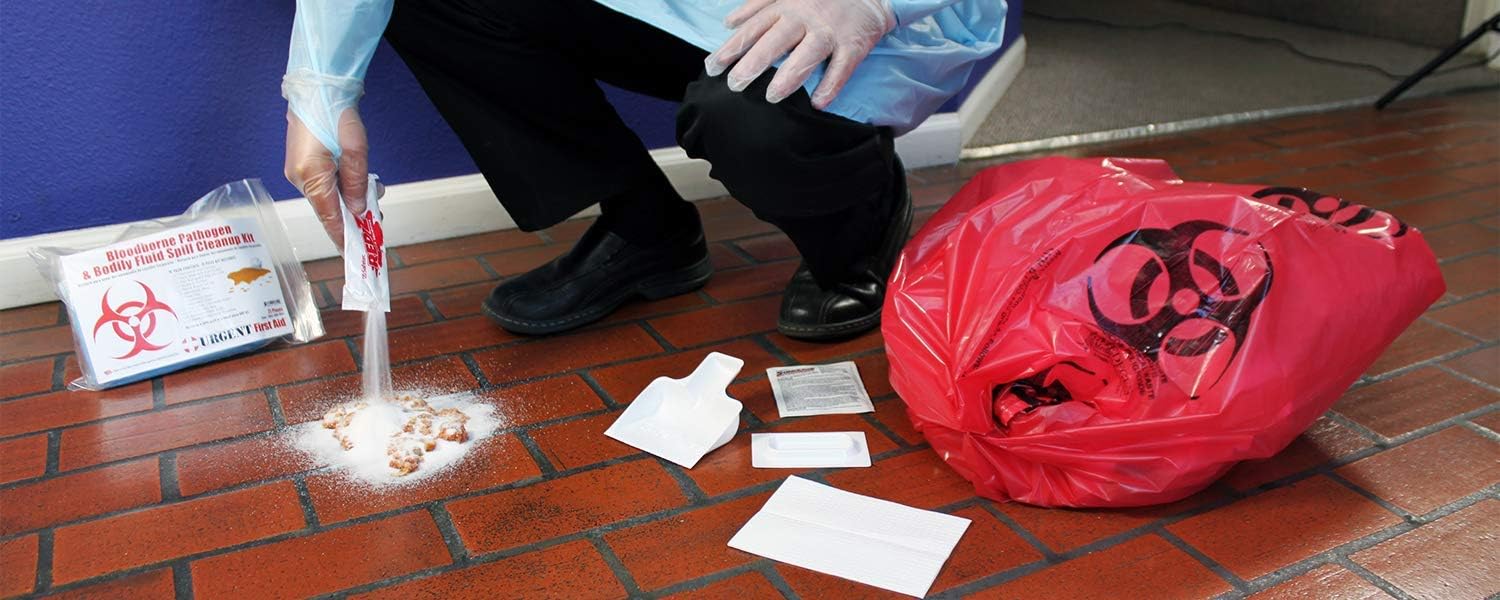 22 Piece Bodily Fluid Clean Up Pack/Bloodborne Pathogen Spill Kit - be OSHA Compliant and Protect from Dangerous Exposure to Blood and Other potentially infectious Materials - Image 6