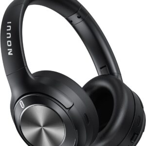 Hybrid Active Noise Cancelling Headphones, Wireless Bluetooth Headphones with Hi-Res Audio, Deep Bass, Transparent Mode, 70H Playtime Over Ear Bluetooth Headset with Fast Charging for Travel/Office/PC