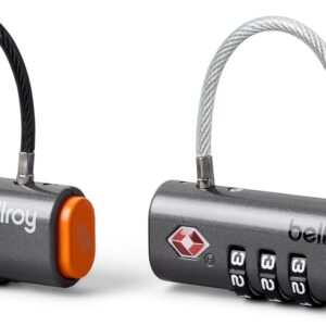 Bellroy Travel Lock Duo (Set of 2 TSA Luggage Locks with Flexible Fit and Combination Function) - Graphite