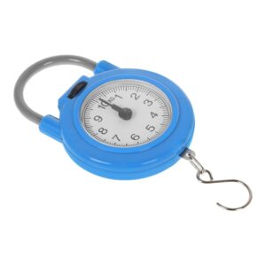 FOMIYES Mini Portable Electronic Hanging Luggage Scale with Hook, Handheld High Precision Digital Portable Balance Scale for Weighing Suitcases and Fish, Blue