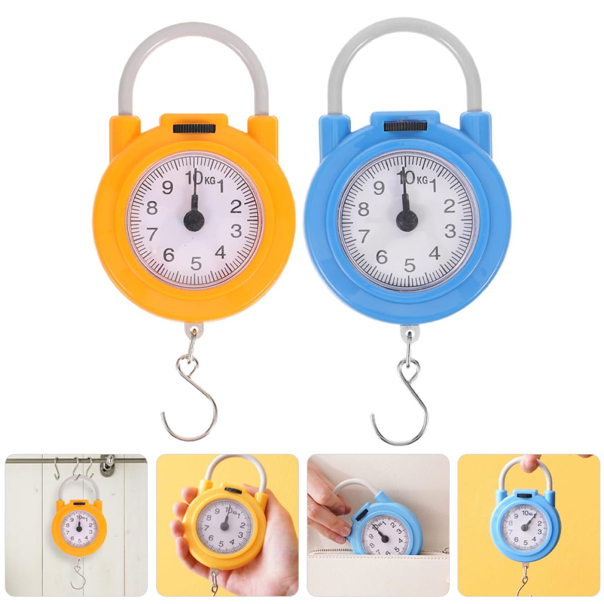 BESTYASH 2pcs Mini Spring Digital Hanging Scale with Hook Portable Small Luggage Weight Scale for Travel and Household Use - Image 7