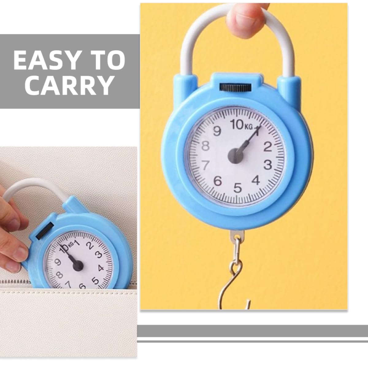 BESTYASH 2pcs Mini Spring Digital Hanging Scale with Hook Portable Small Luggage Weight Scale for Travel and Household Use - Image 3