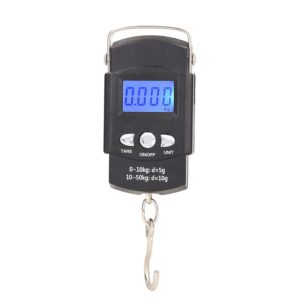 Electronic Hook Scale, Kg Oz Lb Jin Digital Hanging Scale 110lb Comfortable Grip for Travel
