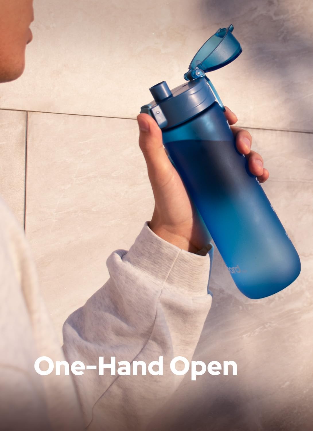 Opard Zip 20oz Plastic Water Bottle Dishwasher Safe, Leakproof Flip-Top Lid, BPA Free Tritan, Wide Mouth Reusable Kids Water Bottle for School Hiking Commuting Outdoor Travel and Gym - Image 6