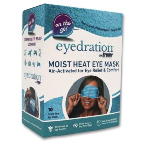 Air-Activated Eye Steam Mask l Dry Eye Relief l Disposable Heated Eye Mask l Gentle, Soothing and Hydrating l No Microwave Needed l Convenient and Lightweight - 10 Single Use Compresses - Box Version