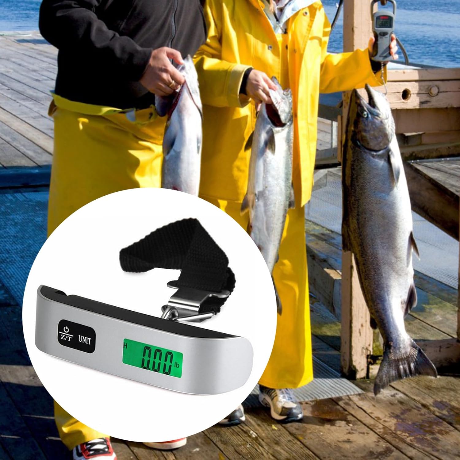 Electronic Digital Hanging Baggage Scale Luggage 50kg/110lb Suitcase Weight Travel Bag Battery Include Unit Conversion Scale - Image 2