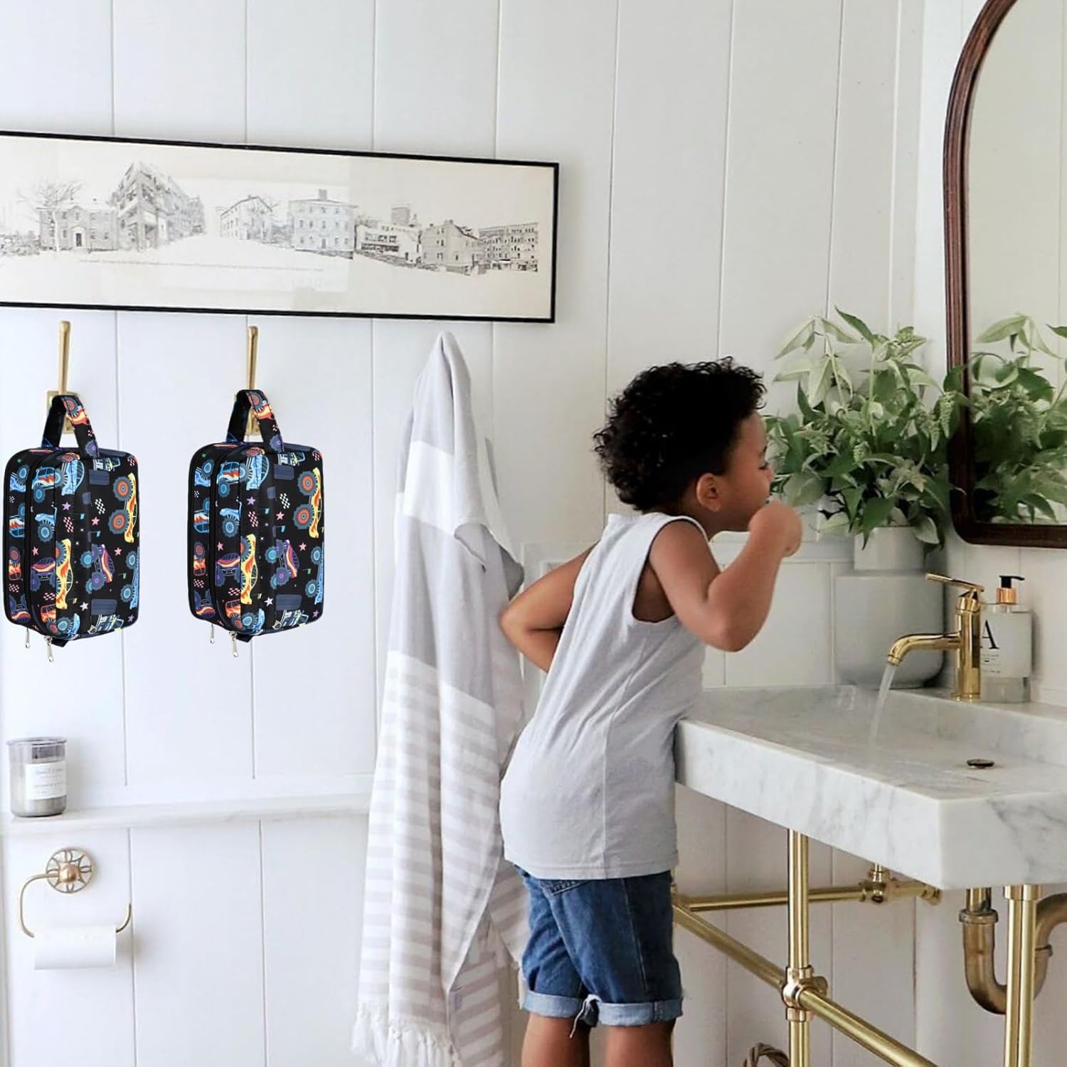 CAMTOP Travel Toiletry Bag for Kids Cute Toiletry Bags for Girls Boys Waterproof for Toiletries Accessories Bathroom Stuff - Image 8