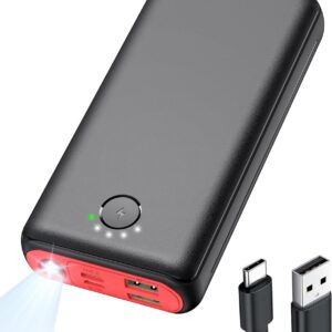 Portable Charger Power Bank 40000mah, USB C Fast Charging 22.5W External Battery Pack Phone Charger Quick Charge with 3 Outputs & 2 Inputs for iPhone 16/15 Samsung Android Camping Travel Essentials