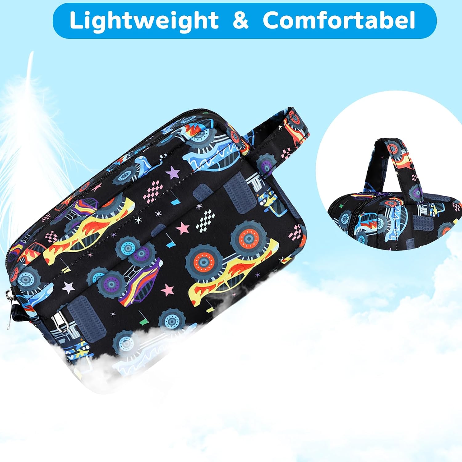 CAMTOP Travel Toiletry Bag for Kids Cute Toiletry Bags for Girls Boys Waterproof for Toiletries Accessories Bathroom Stuff - Image 4
