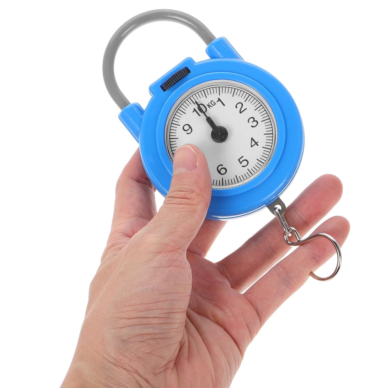 FOMIYES Mini Portable Electronic Hanging Luggage Scale with Hook, Handheld High Precision Digital Portable Balance Scale for Weighing Suitcases and Fish, Blue - Image 9