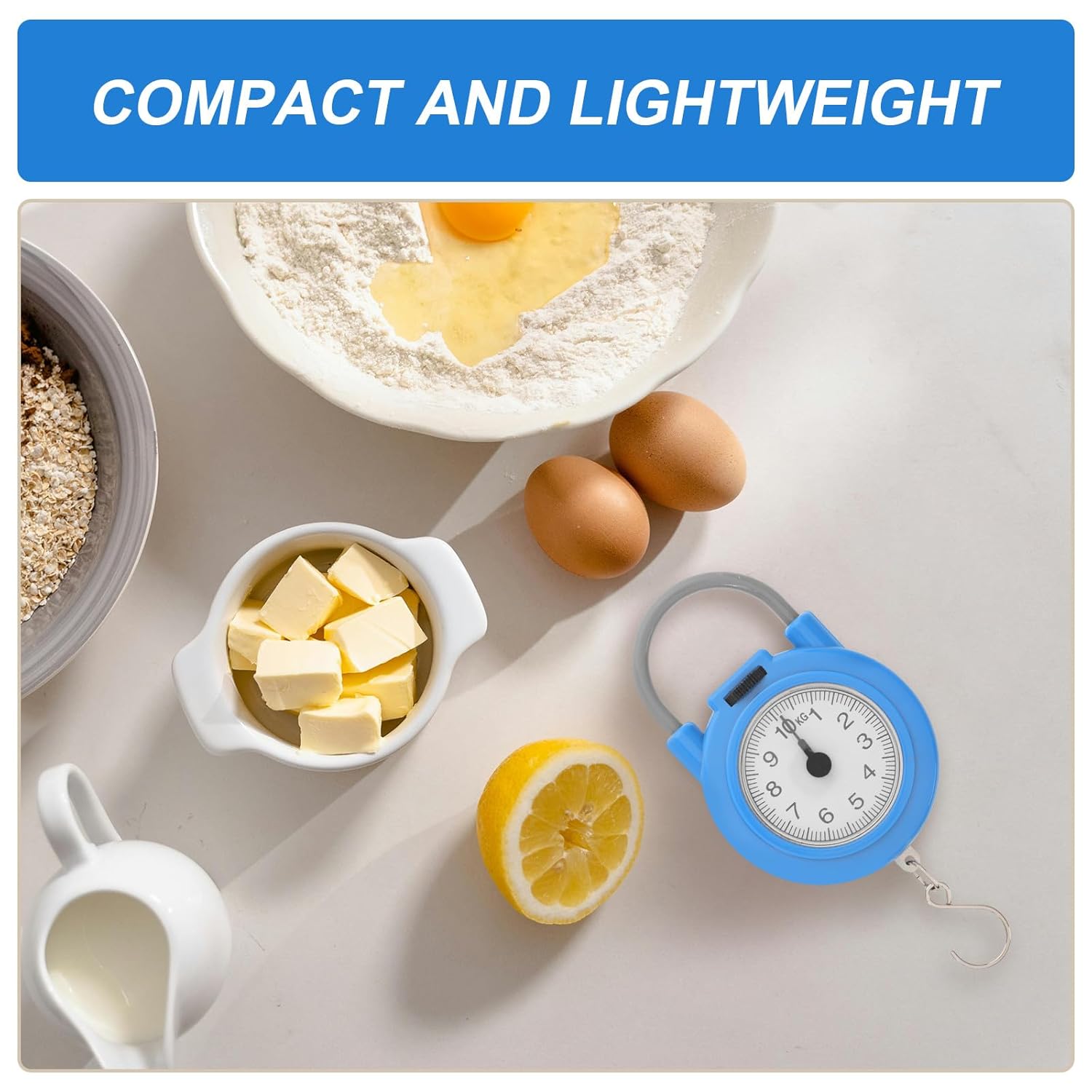 FOMIYES Mini Portable Electronic Hanging Luggage Scale with Hook, Handheld High Precision Digital Portable Balance Scale for Weighing Suitcases and Fish, Blue - Image 7