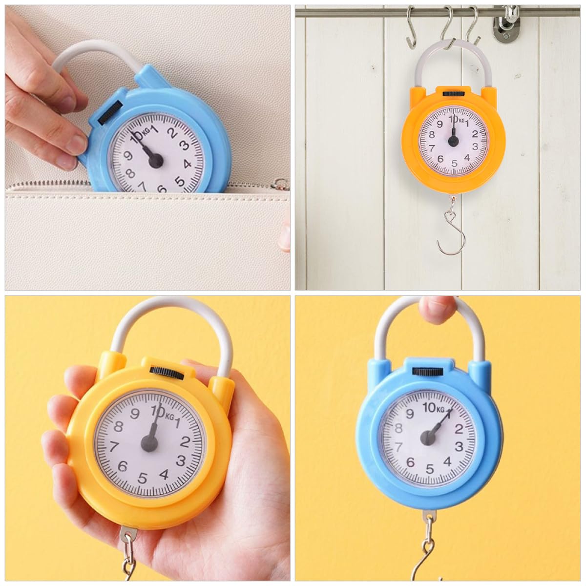 BESTYASH 2pcs Mini Spring Digital Hanging Scale with Hook Portable Small Luggage Weight Scale for Travel and Household Use - Image 5