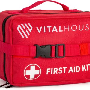 First Aid Kit 346 Piece with Tourniquet | Vital House Physician-Designed Emergency & Trauma Supplies for Home, Car, Travel, Camping & Hiking