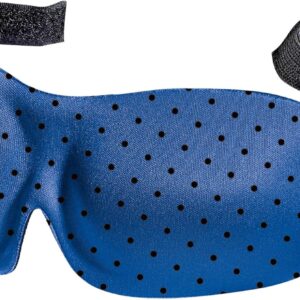 Bucky 40 Blinks No Pressure Printed Eye Mask for Travel & Sleep, Black Dot, One Size