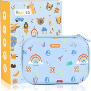 Small-First-Aid-Kit-for-Home-Car-Travel-Camping-Hiking-Kids, Mini Cute Portable Medical Emergency Kits Fits into a Purse, Diaper Bag & Backpack, Travel Must Have