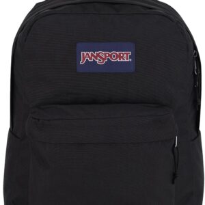 JanSport SuperBreak One Backpacks - Durable, Lightweight Bookbag with 1 Main Compartment, Front Utility Pocket with Built-in Organizer - Premium Backpack, Black
