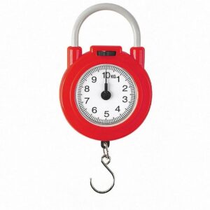 10kg Portable Hanging Scale Mechanical Fish Scale Hand Held Spring Scales for Luggage Shopping Kitchen