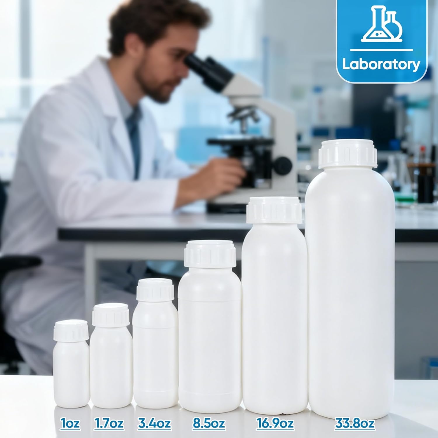 2Pack 16.8oz (500ml) Food-Grade Plastic Travel Bottles - Stackable Empty Small Containers with Lids & Caps, EVOH High Barrier Leak Proof Storage for Toiletries & Homemade Sauces - Image 7