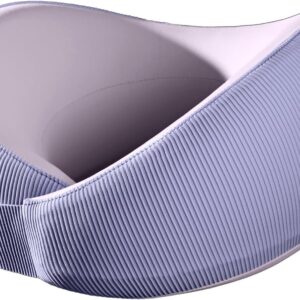 Skechers Women's Memory Foam Neck Pillow, Comfortable & Breathable Travel Pillow,Neck Pillow Airplane for Travel, Car Rides, Home, and Office Use, Ergonomic Design for Men and Women,Purple