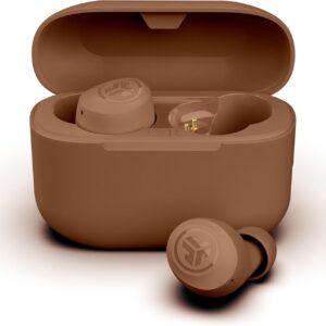 JLab Go Air Pop+ Tones True Wireless Earbuds, in Ear Headphones, Bluetooth Earphones, 35H Playtime Ear Buds with Microphone, USB-C Charging Case, Dual Connect, EQ3 Sound (1615 C)