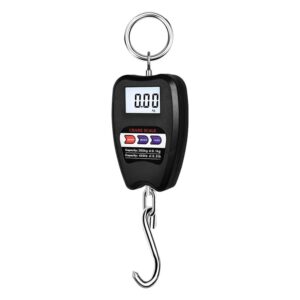 Luggage Weight Scale, Portable Electronic Luggage Scale Multifunctional Digital Scales LCD Display Travel High Accurate 200Kg Handheld Weighing Tools,for Travel(Black)