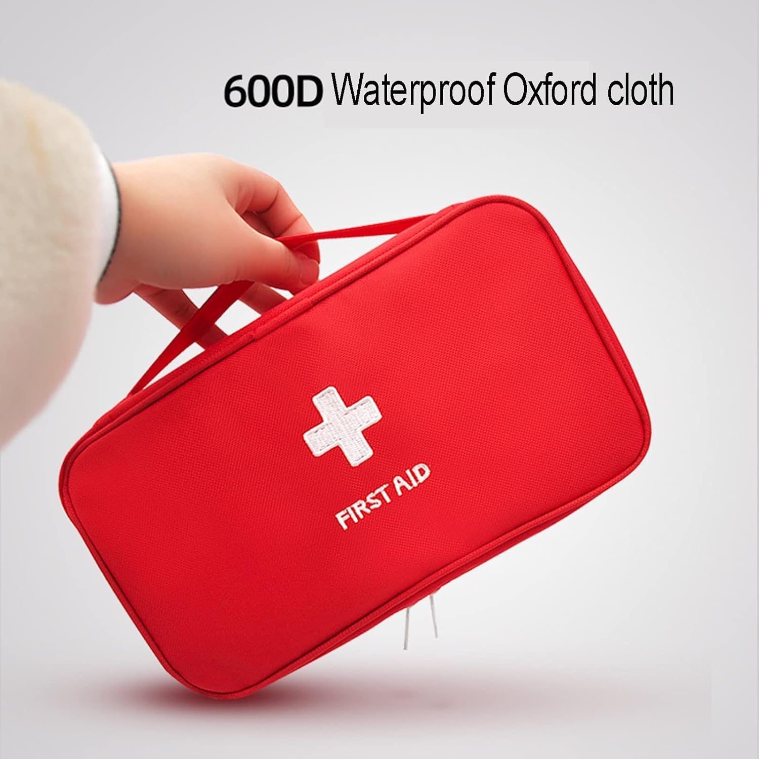4 Pack First Aid Bag Empty Portable Medical Bag Mini Emergency Survival Storage Bag for Camping Hiking Home Travel Red - Image 5