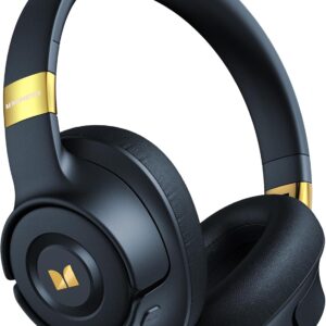 Monster Persona SE ANC Active Noise Cancelling Headphones, Over Ear Bluetooth Headphones Wireless, 60H Playtime, Stereo Sound, Rich Bass, Built-in Mic, Plush Memory Foam Ear Cups for Travel Home(Blue)