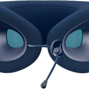 Cabeau Travel Essential Neck Pillow - Fits Most Neck Sizes (11-21 inches) - Evolution X Three Ways to Adjust for Ultimate Comfort on Long Flights (Sapphire)