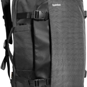 tomtoc Travel Backpack 40L, TSA Friendly Flight Approved Carry-on Luggage Hand Water-resistant Lightweight Business Rucksack, Durable Large Weekender Bag Daypack Fits 17.3 Inch Laptop, PFAS Free