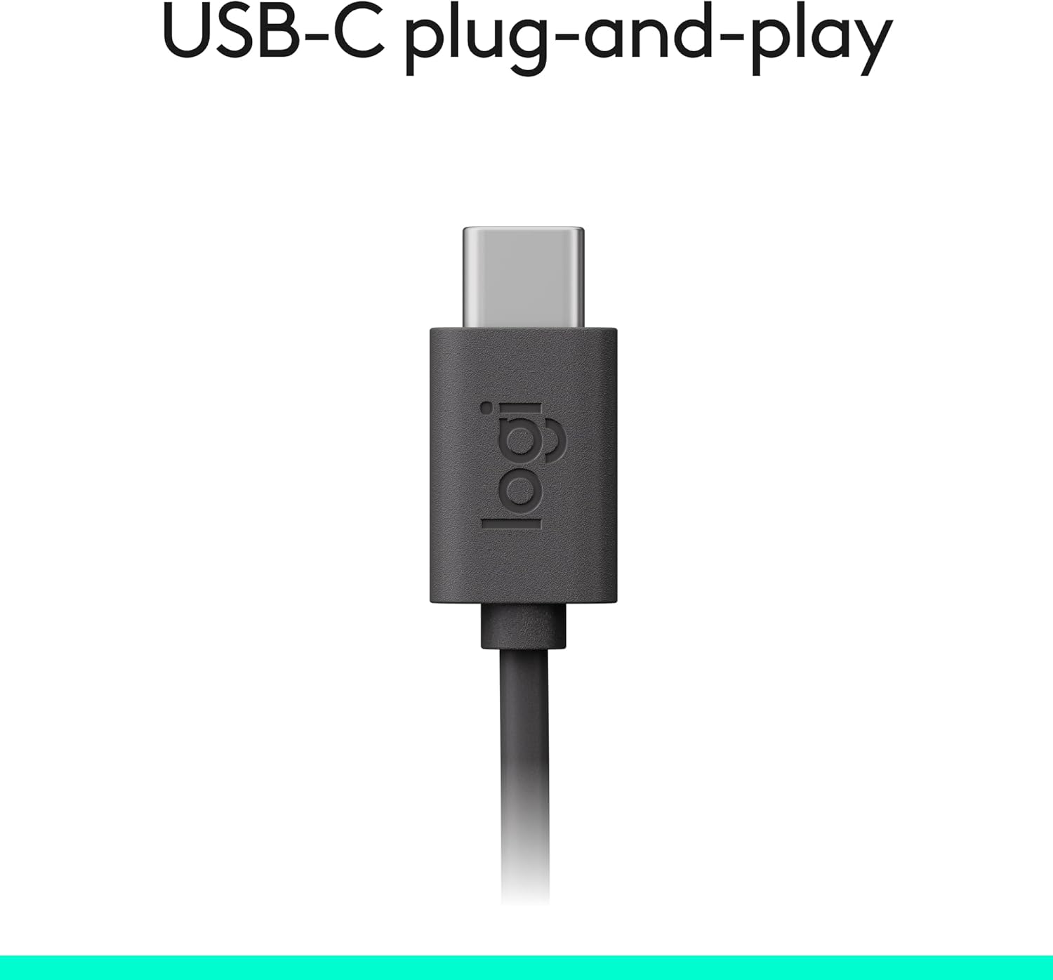 Logitech H391 Wired Headset for PC/Laptop, Stereo Headphones with Noise Canceling Microphone, USB-C, in-Line Controls, Works with Chromebook - Graphite - Image 5