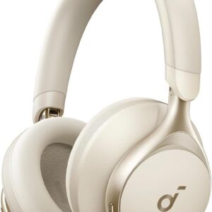 Soundcore by Anker, Space One, Active Noise Cancelling Headphones, 2X Stronger Voice Reduction, 40H ANC Playtime, App Control, LDAC Hi-Res Wireless Audio, Comfortable Fit, Clear Calls (Renewed)