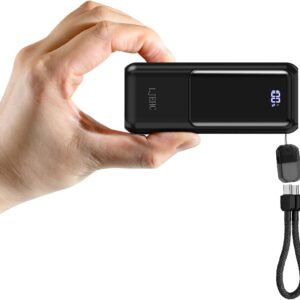 Mini Portable Charger,Small 22.5W PD Power Bank,10000mAh USB C in&Out Fast Charging Pocket Size Battery Pack,Travel Essentials Phone Charger for iPhone 17 16 15 Pro Air,Samsung S24,Android,iPad etc