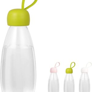 emoi BPA Free Water Bottle, 16oz/480ml Cute Water Bottle with Carrying Strap, Ideal for Kids Boys Girls Students Women Healthy Hydration-Green