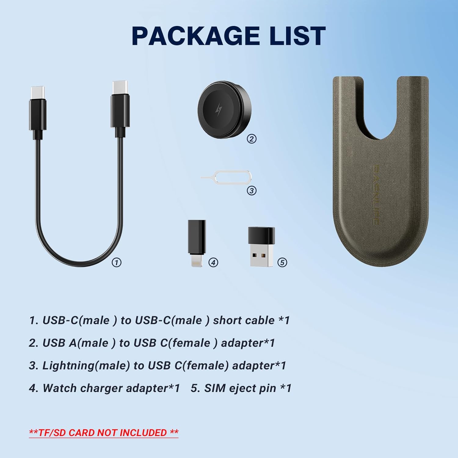 7-in-1 Multi USB Charging Adapter Cable Kit, USB Converter with Wireless Charger for Apple Watch, 60W Fast Charging Cable,USB C/Lightning/Type C Adapter for iPhone 16/15/14, Galaxy S/Pixel. - Image 7