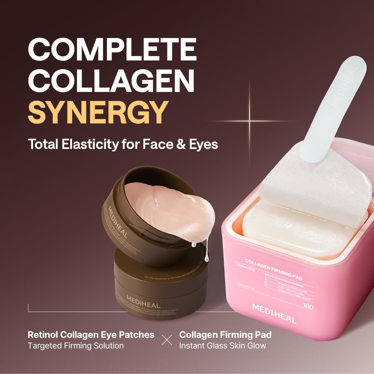 Mediheal Retinol Collagen Under Eye Patches - Korean Hydrogel Eye Pads (60 patches) with 95% Retinol & Collagen - Improves Puffy Eyes & Dark Circles - Non Irritating, Encapsulated Retinol - Image 7