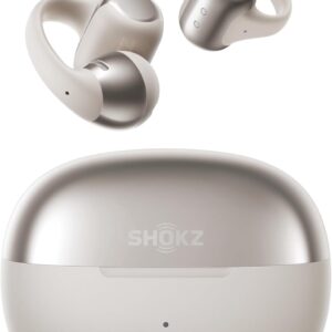 SHOKZ OpenDots ONE-Open-Ear Headphones, Clip-On Earbuds-Wireless Bluetooth Earbuds with Microphone-Secure, Lightweight, Comfort-Premium Dolby Audio-Water Resistant-Fast Charging-Up to 40 hrs Playtime