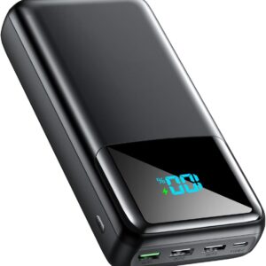 Portable Charger Power Bank 50000mAh, USB-C PD 30W Fast Charging, High Capacity External Battery Pack for Camping, Portable Phone Charger for iPhone 17/16/15/14/13/12/11 Samsung Android (Black)