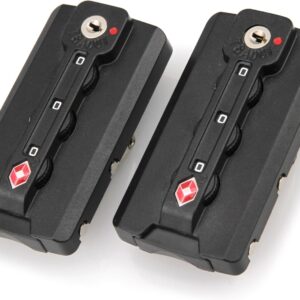 Zoofen 2 Pack Luggage Lock TSA Approved Luggage Travel Lock Luggage Suitcas Lock 3-Digit Combination Lock(Model D)