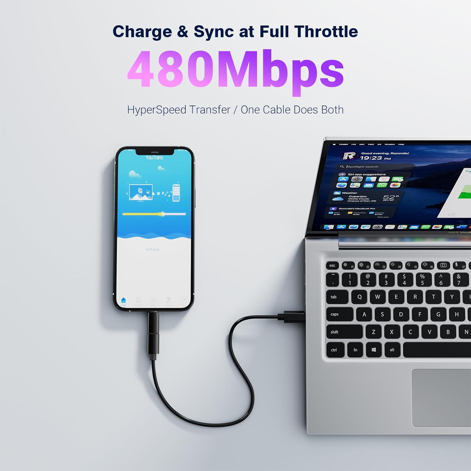 7-in-1 Multi USB Charging Adapter Cable Kit, USB Converter with Wireless Charger for Apple Watch, 60W Fast Charging Cable,USB C/Lightning/Type C Adapter for iPhone 16/15/14, Galaxy S/Pixel. - Image 5