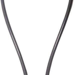4-Digit Combination Cable Padlock with 12 inch (30 cm) Flexible Steel Cable, Small Lock for Locker,Luggage, Backpack,Cabinet,Gym Bag,Toolbox,Travel,Red,Black Rope (1, 50cm(20 inch Cable))